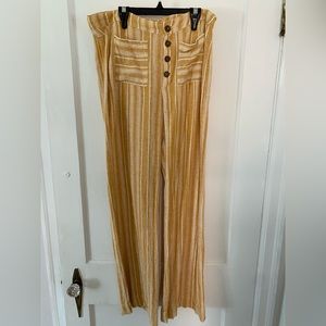 Striped linen pants